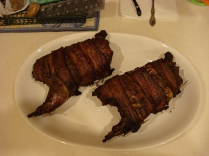 Voila! Smoked Pheasants.